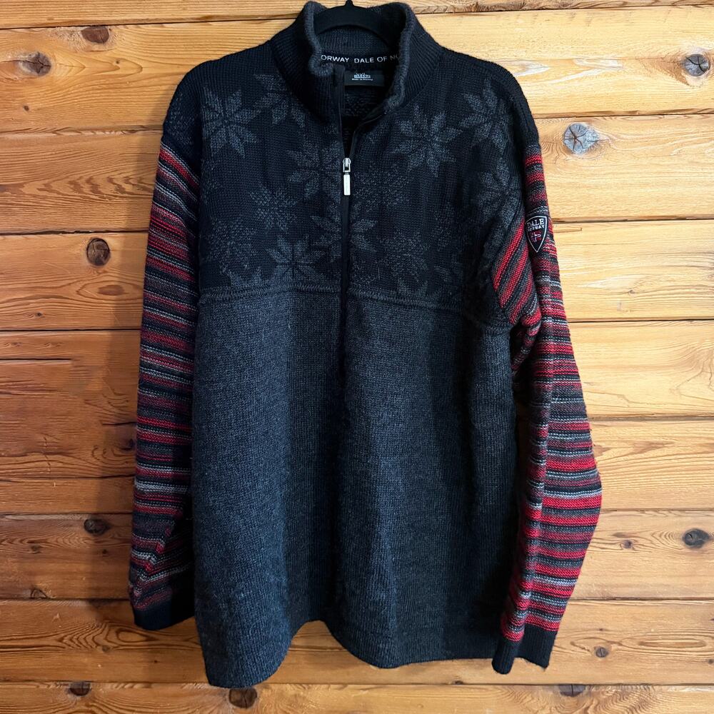 Dale of Norway Liberg 1/4-Zip Sweater Mens XXL